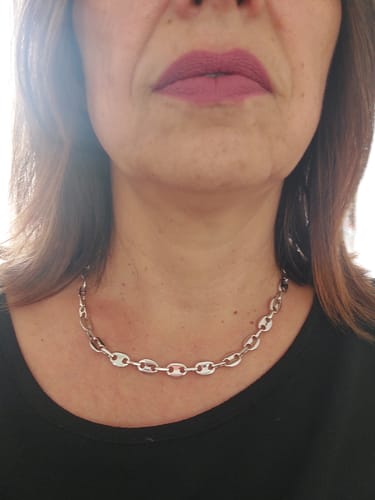 Customer photo review of Collana Link con Dettagli in Zirconi