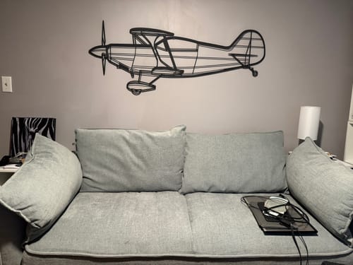 Customer photo review of Pitts S-2B Silhouette Metal Wall Art