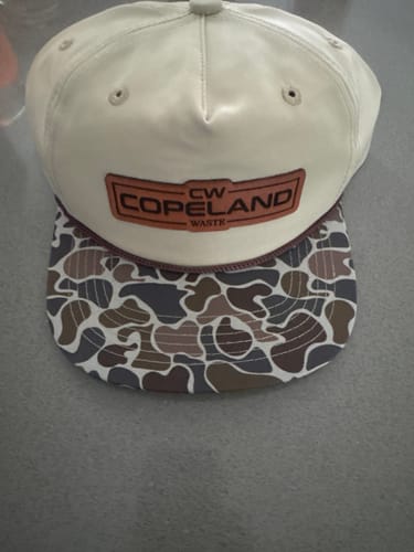 Customer photo review of Custom Leather Patch 5-Panel Rope Hat