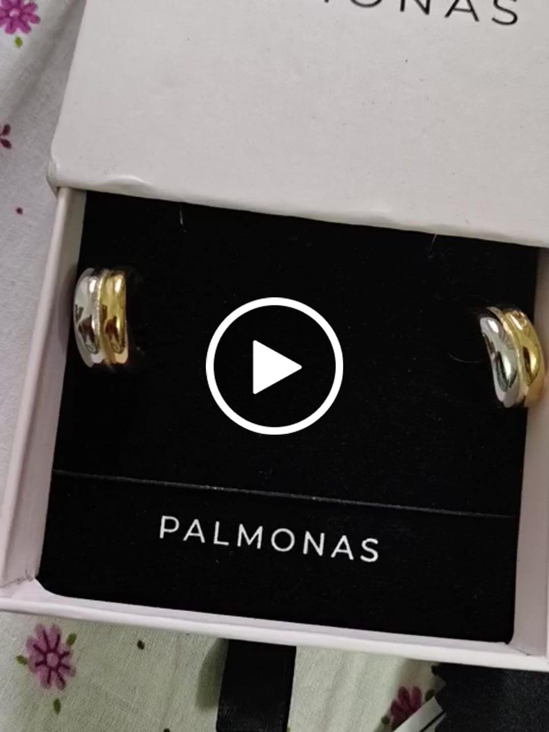 Customer video review of Golden Silver Chunky Hoop Earrings