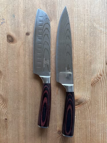 Customer photo review of Asiatisches Chef + Santoku Messer