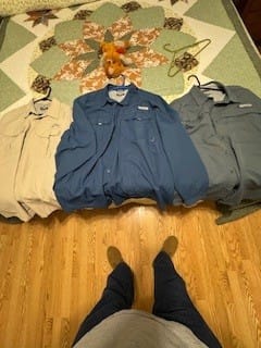 Customer photo review of Men’s Fourche Mountain Long Sleeve River Guide Fishing Shirt