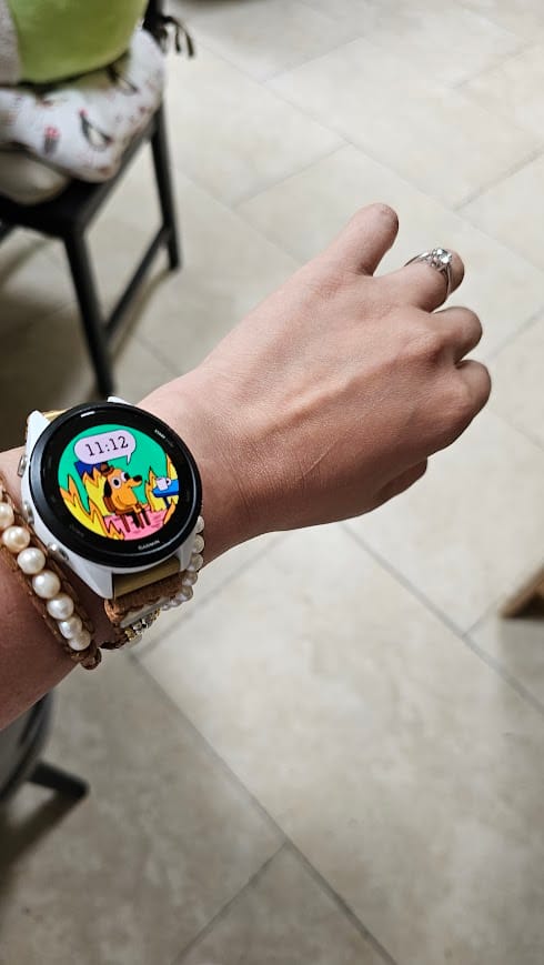 Customer photo review of Graceful Freshwater Pearl Apple Watch Strap