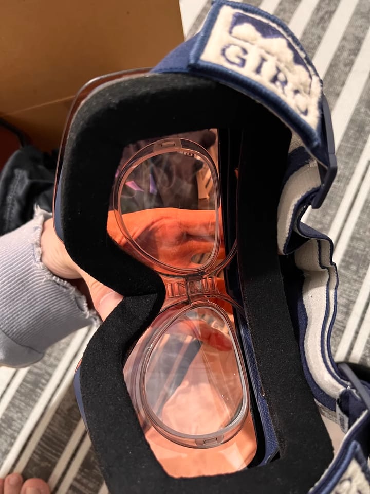 Customer photo review of Adjustable Prescription Goggle Inserts
