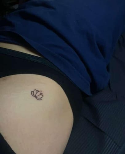 Customer photo review of Painless Tattoo Numbing Cream