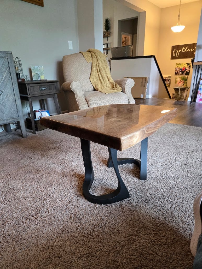 Customer photo review of Console Table Legs 211 Cleo 28H Unique Design