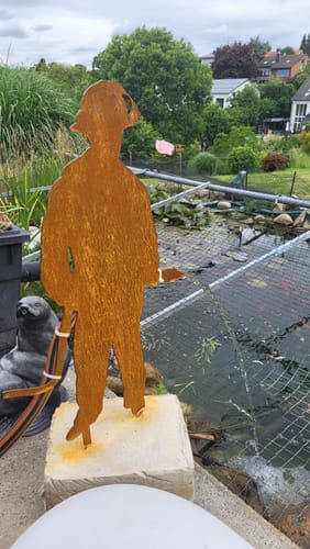 Customer photo review of Gartenstecker Feuerwehrmann