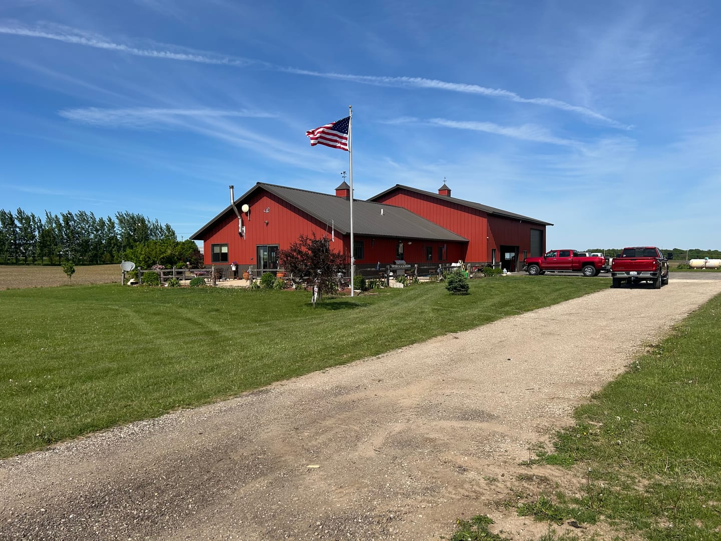 Customer photo review of 25 ft. Commercial Flagpole with External Rope Halyard Rated At 88mph