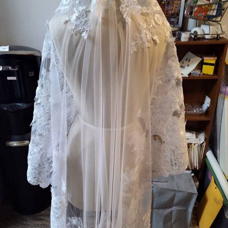 Customer photo review of White Stretch Netting Fabric