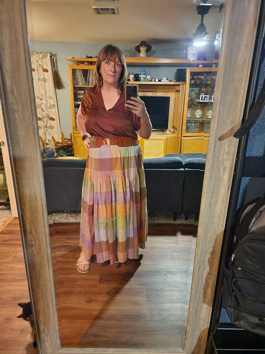 Customer photo review of LEILA SKIRT | MERIDA CHEX