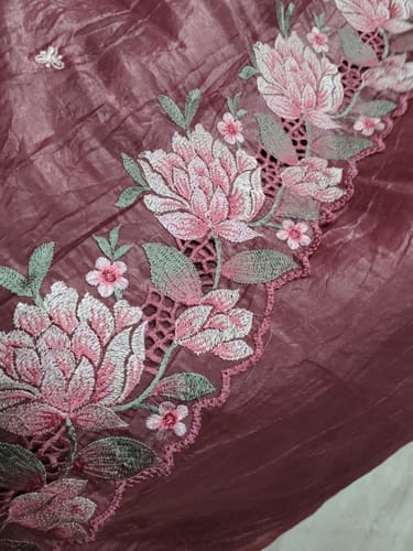 Customer photo review of Stay Sunlit Crush Silk Saree