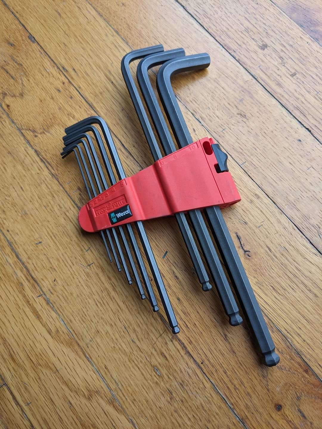 Customer photo review of Wera 950/9 Hex-Plus 6 L-key set, metric, BlackLaser, 9 pieces