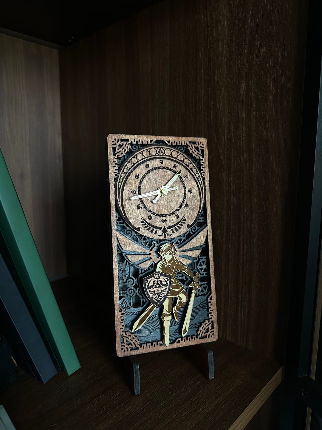 Customer photo review of MASTER SWORD WOOD CLOCK