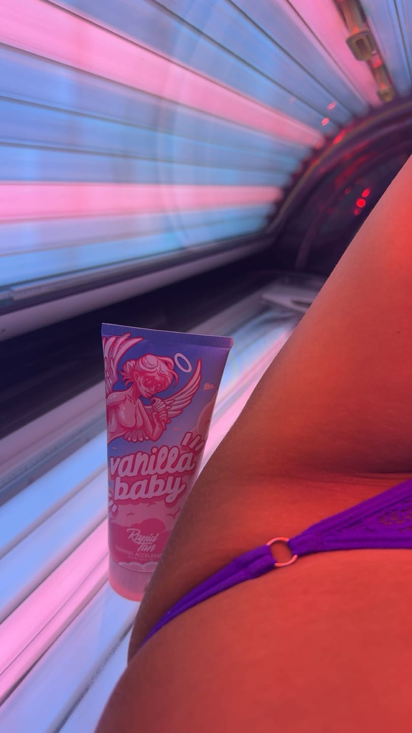 Customer photo review of **BACK IN STOCK** RAPID TAN - VANILLA BABY - ADVANCED TANNING ACCELERATOR