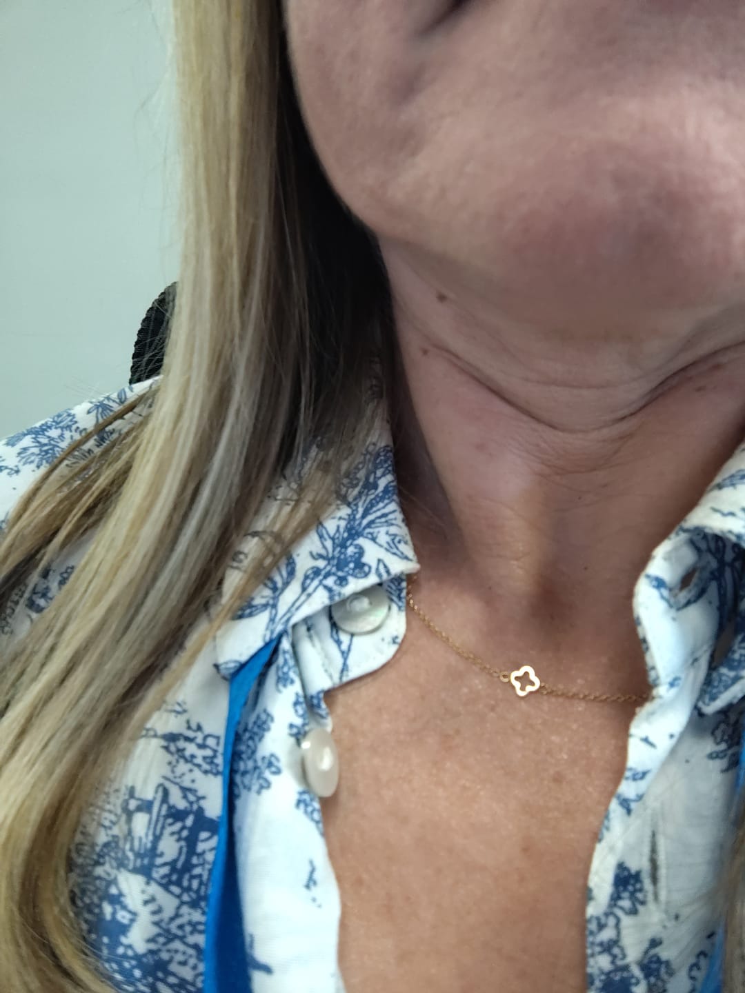 Customer photo review of Multi Clover Necklace
