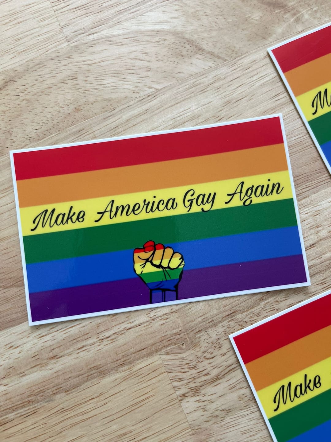 Customer photo review of Rectangle Stickers