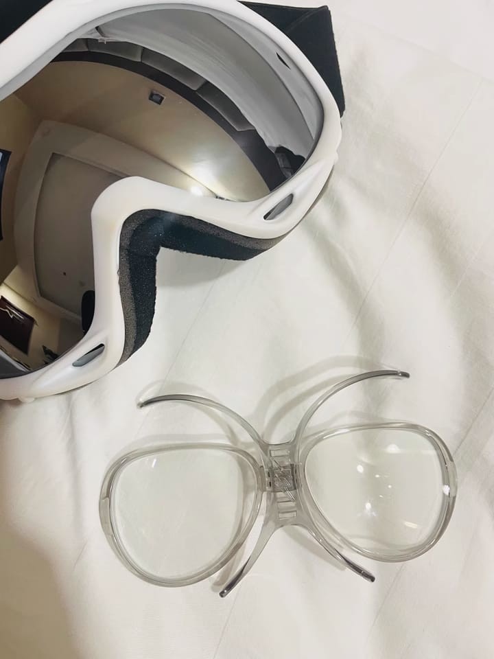 Customer photo review of Adjustable Prescription Goggle Inserts