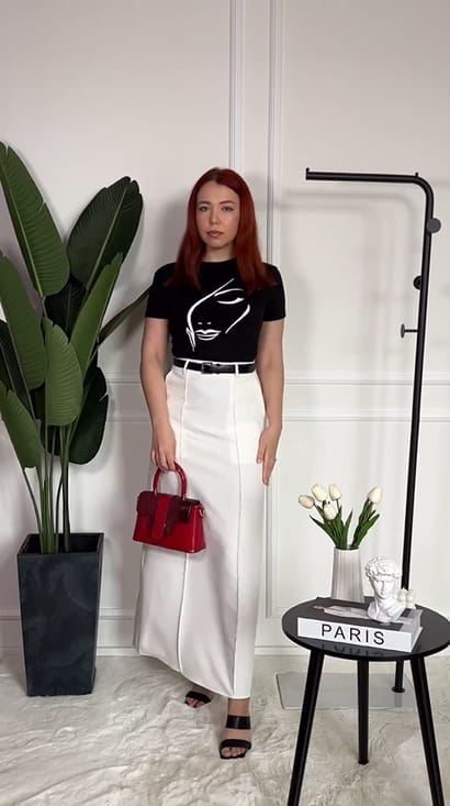 Customer photo review of H-type skirt