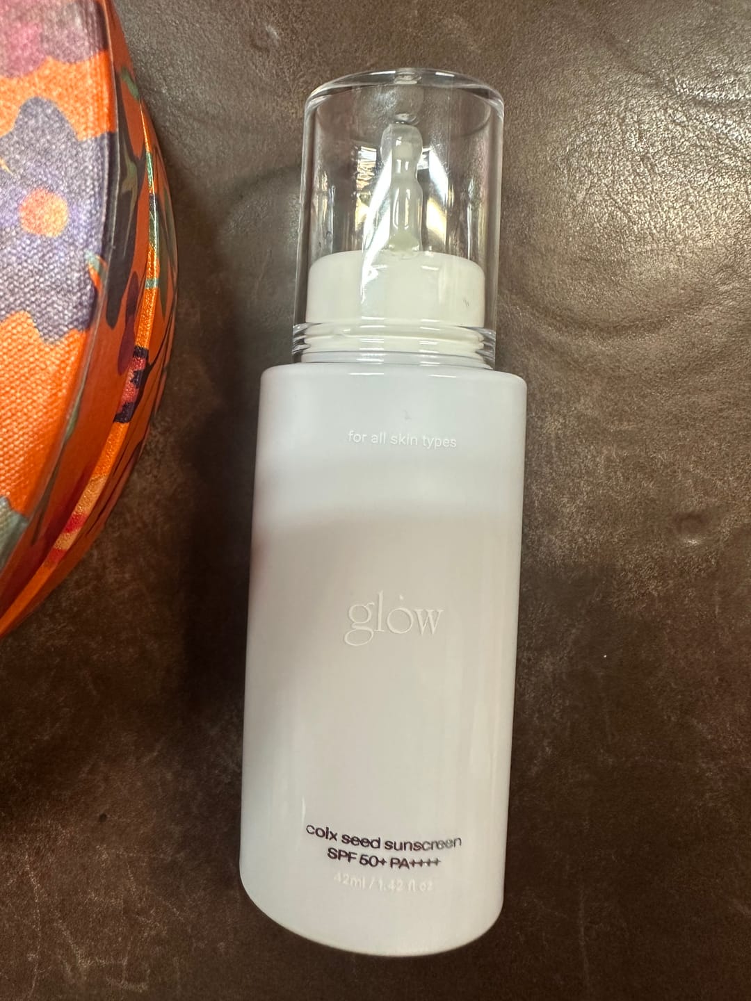 Customer photo review of glow coix seed sunscreen SPF 50+ PA++++