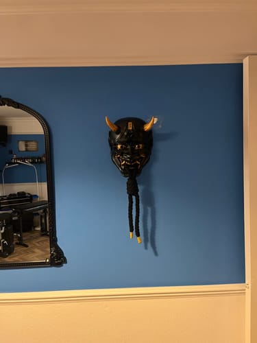 Customer photo review of Black Hannya Mask