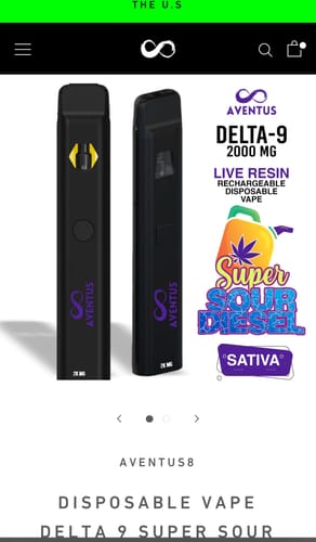 Customer photo review of Disposable Vape Delta 9 Super Sour Diesel Sativa