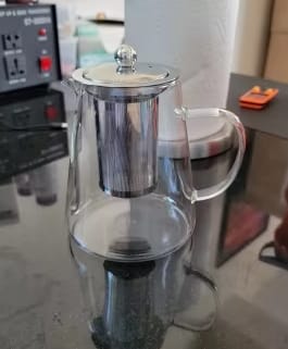 Customer photo review of Heat Resistant Glass Teapot