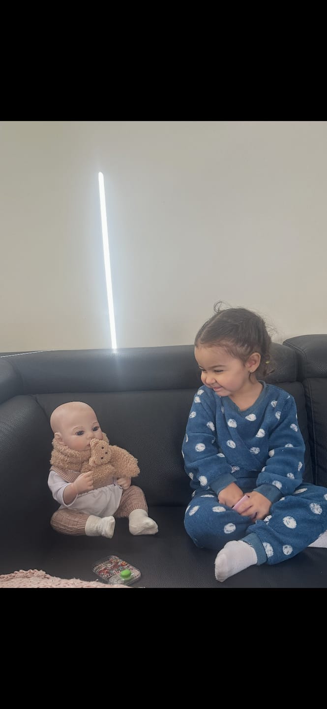 Customer photo review of Toby - Lifelike Reborn Baby Doll (20")