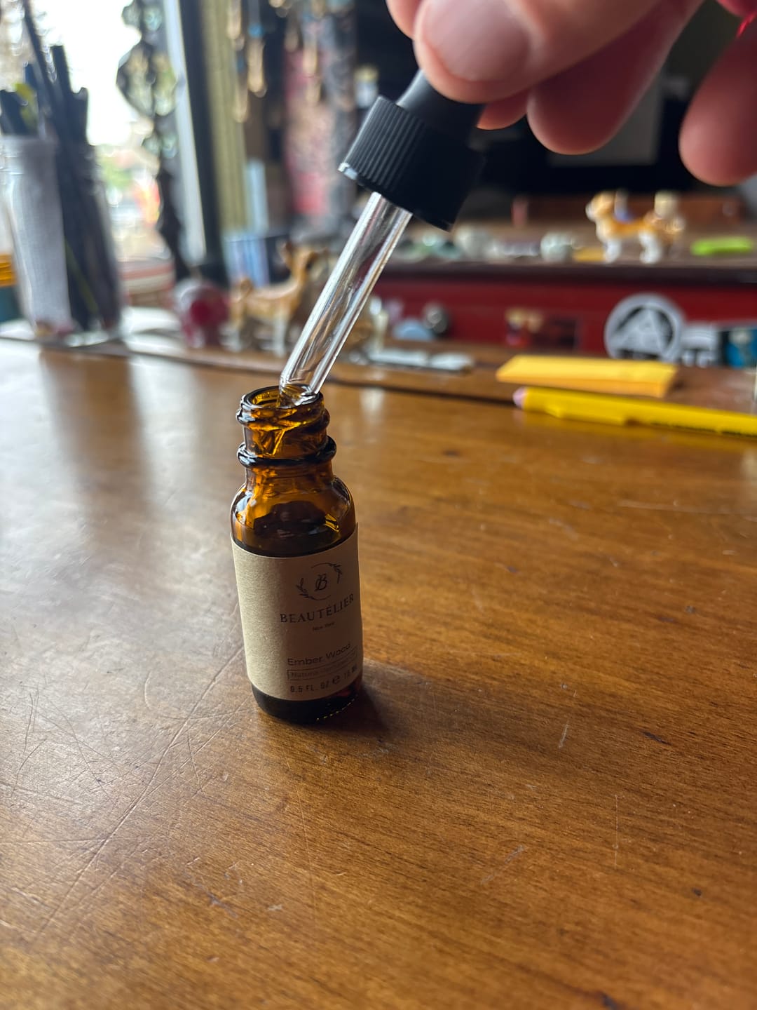 Customer photo review of Ember Wood Perfume Oil