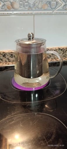 Customer photo review of Heat Resistant Glass Teapot
