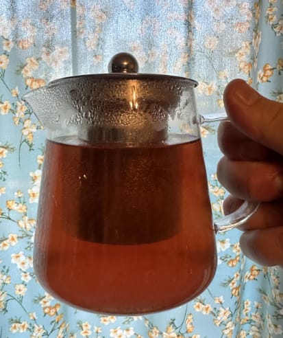 Customer photo review of Heat Resistant Glass Teapot