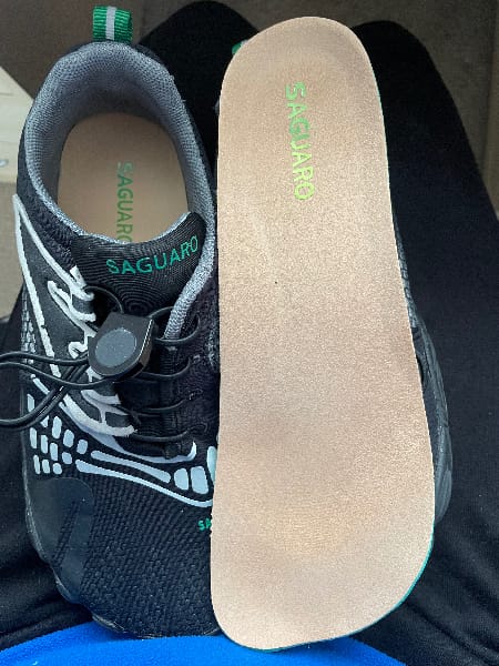 Customer photo review of Microfiber - Barefoot Shoes Insoles