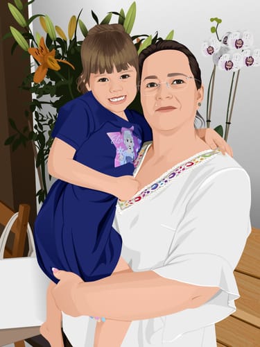 Customer photo review of Portrait Pop-Art (Sur Toile)