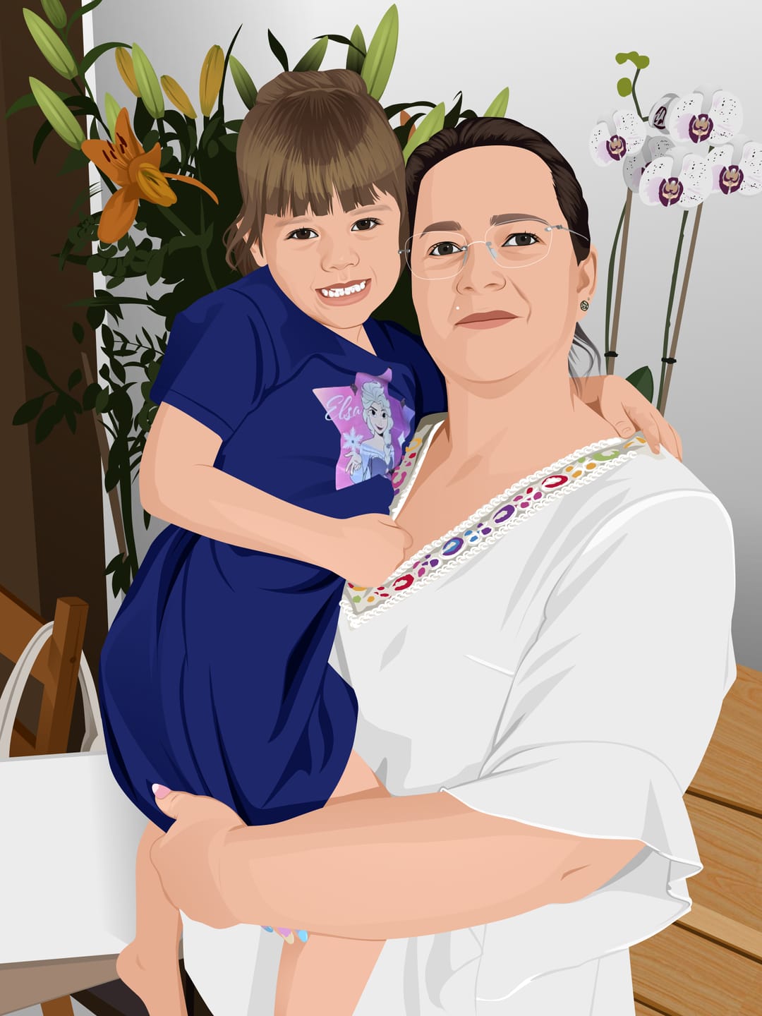 Customer photo review of Portrait Pop-Art (Sur Toile)
