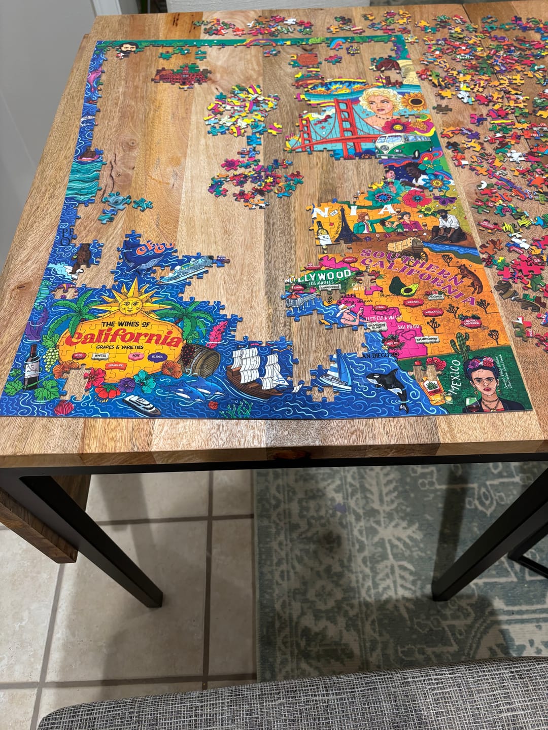 Customer photo review of Wine Puzzle - California