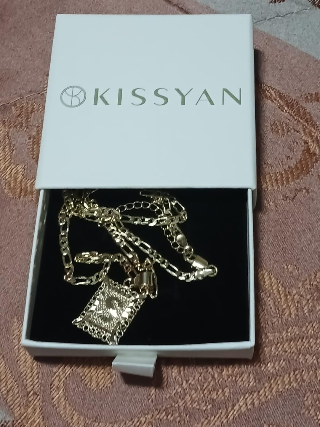 Customer photo review of LUXIIVA®  LEAH  INITIAL NECKLACE