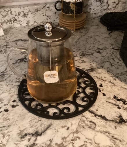 Customer photo review of Heat Resistant Glass Teapot
