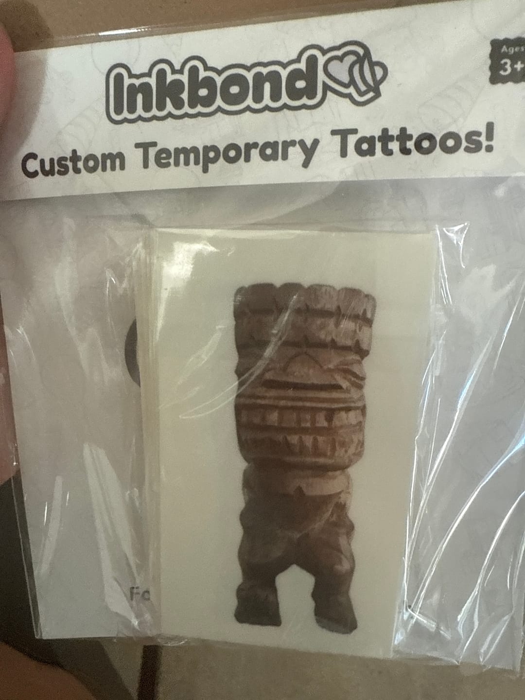 Customer photo review of Custom Photo Temporary Tattoo - Background Removal