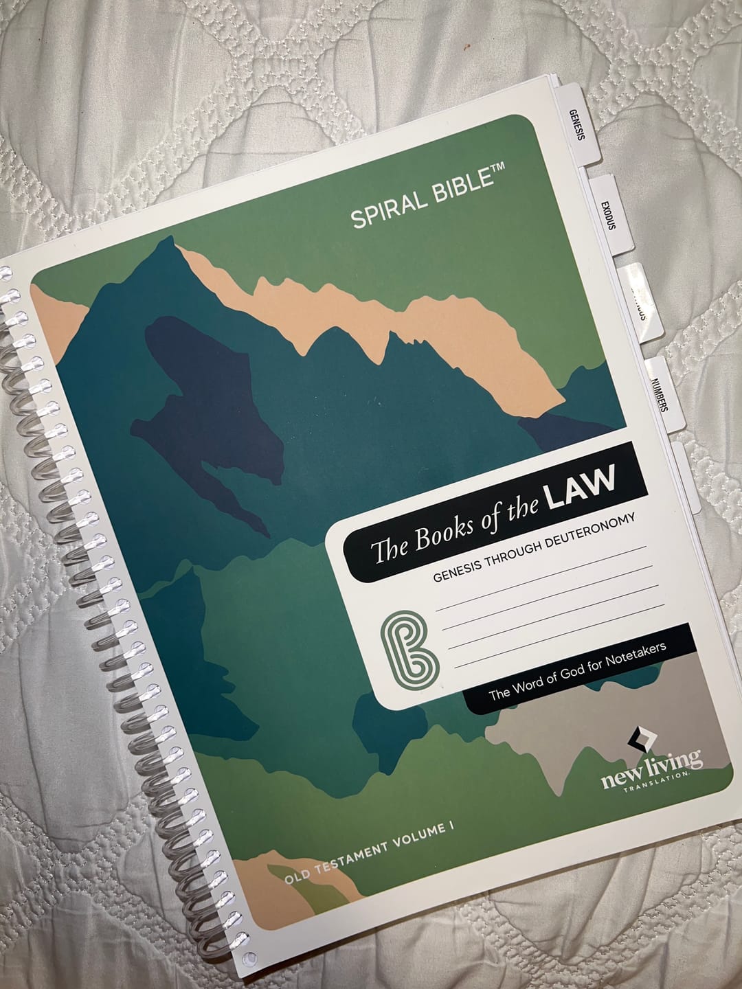 Customer photo review of Spiral Bible™ - NLT - Genesis - Deuteronomy (Softcover)
