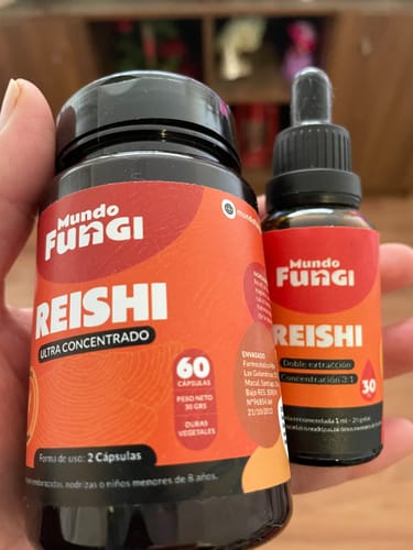 Customer photo review of Packs gotas y capsulas Reishi