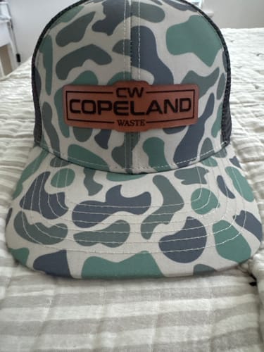 Customer photo review of Custom Slate Old’s Cool Trucker Hats