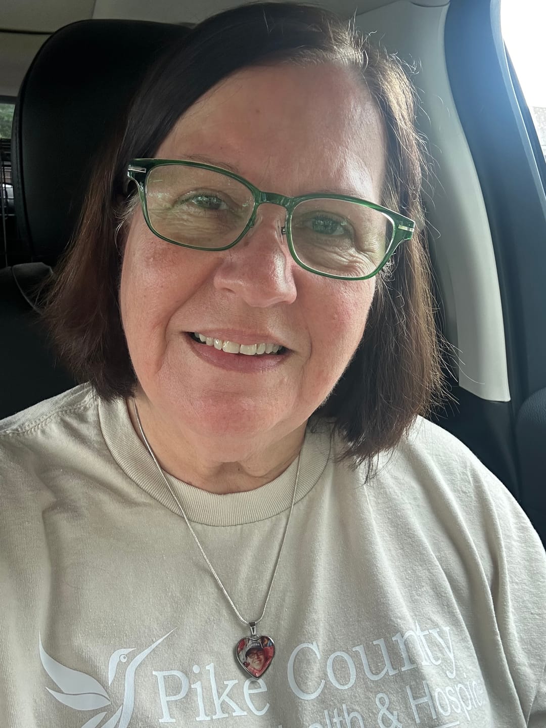 Customer photo review of Custom Name and 2 Photos  Memorial Dogtag Necklace Gift
