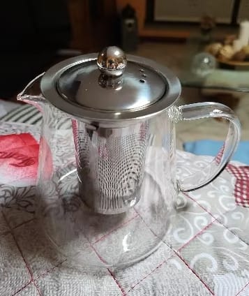 Customer photo review of Heat Resistant Glass Teapot