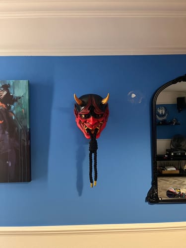 Customer photo review of Red Hannya Mask