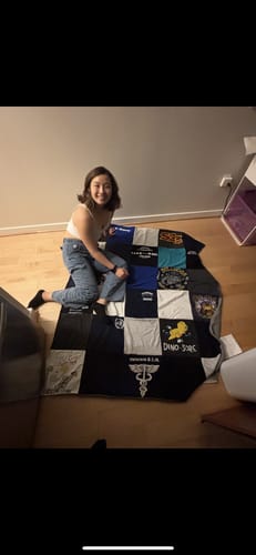 Customer photo review of Premium T Shirt Quilt