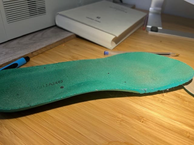 Customer photo review of Microfiber - Barefoot Shoes Insoles