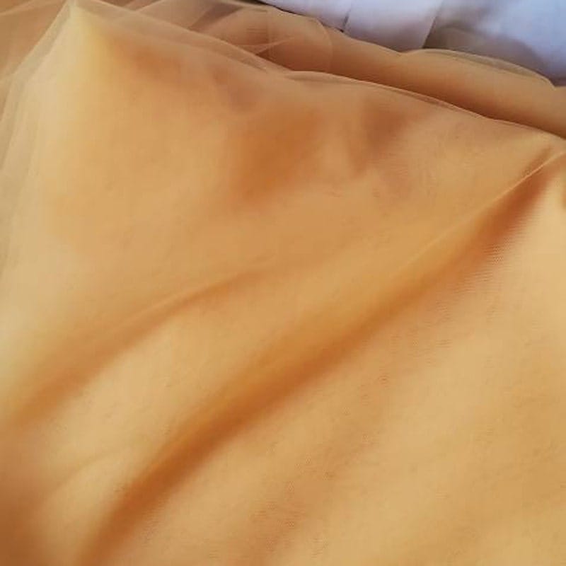 Customer photo review of Yellow Stretch Netting Fabric