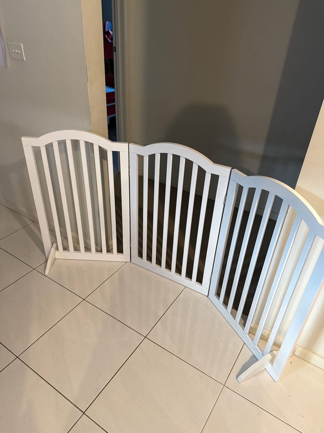 Customer photo review of PaWz Freestanding Wooden Pet Gate Door 3/4 Panels