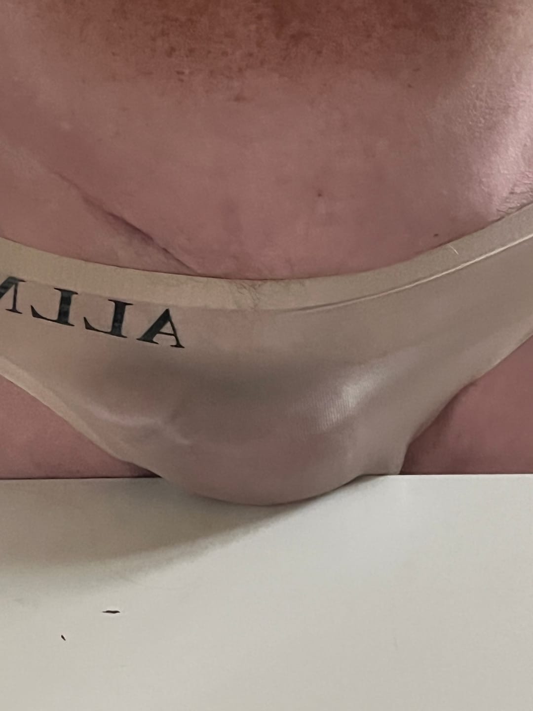 Customer photo review of 3 Pack ALLMIX Men's Sport Seamless Pouch Briefs