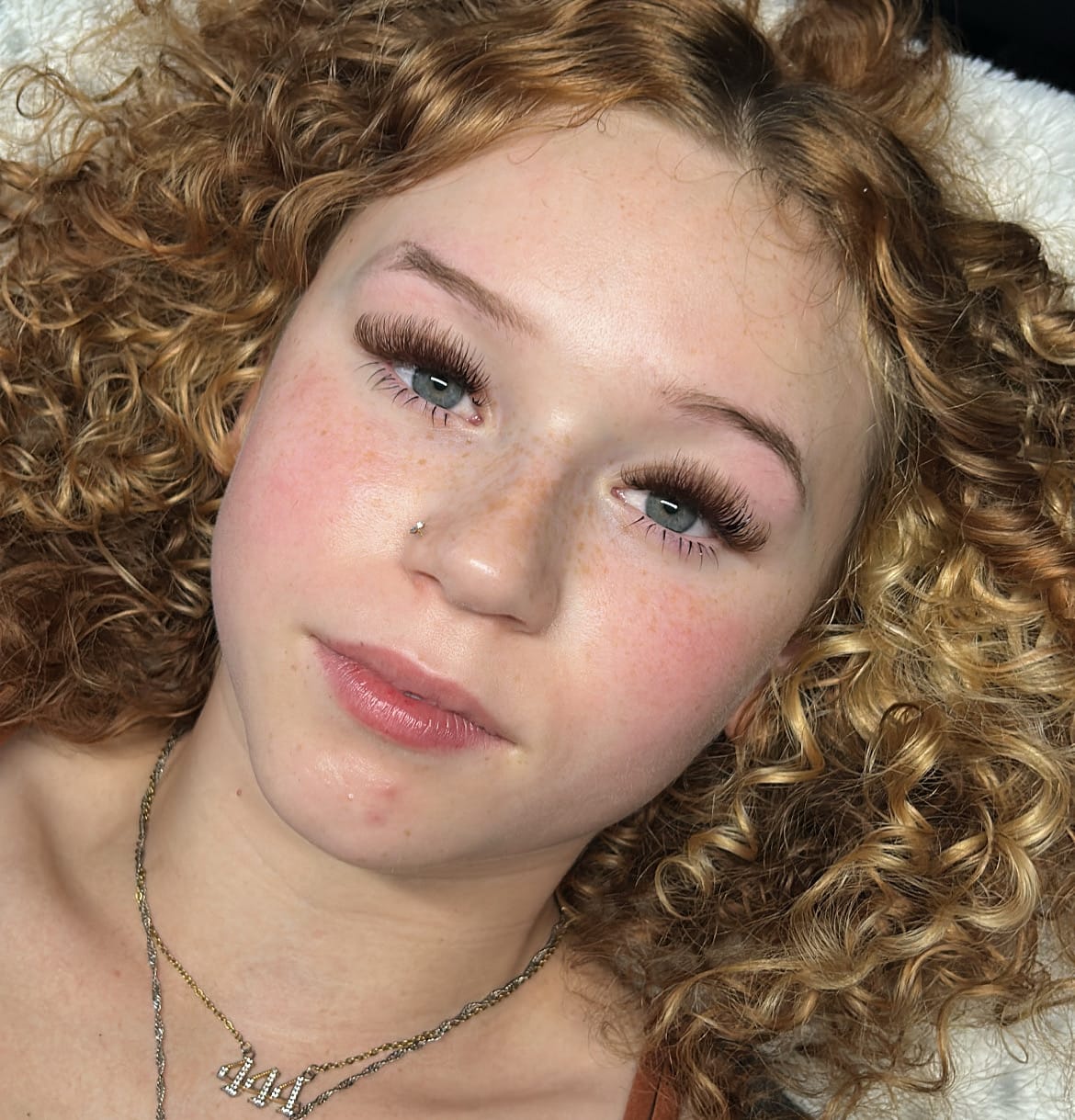 Customer photo review of Brown Color Lash 0.03/0.05mm