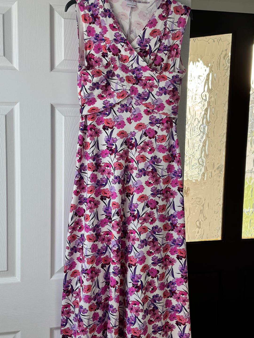 Customer photo review of Bright Florals Cotton Jersey Fabric
